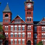 University Building - Red Building With Clock Tower