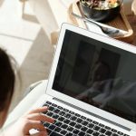 Freelancer Laptop - Woman Working at Home