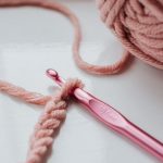 Soft Skills - Knitted piece and yarn with hook