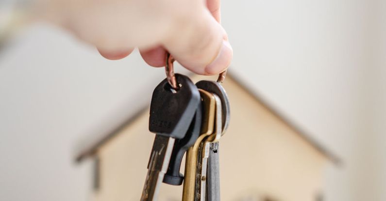 Employment Agency - Person with keys for real estate