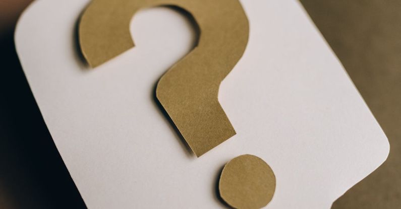 FAQ Booklet - Question Mark on Paper Crafts