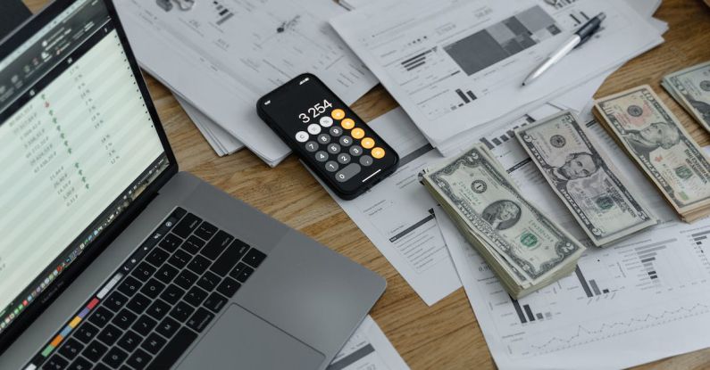 Budget Calculator - Banknotes and Calculator on Table